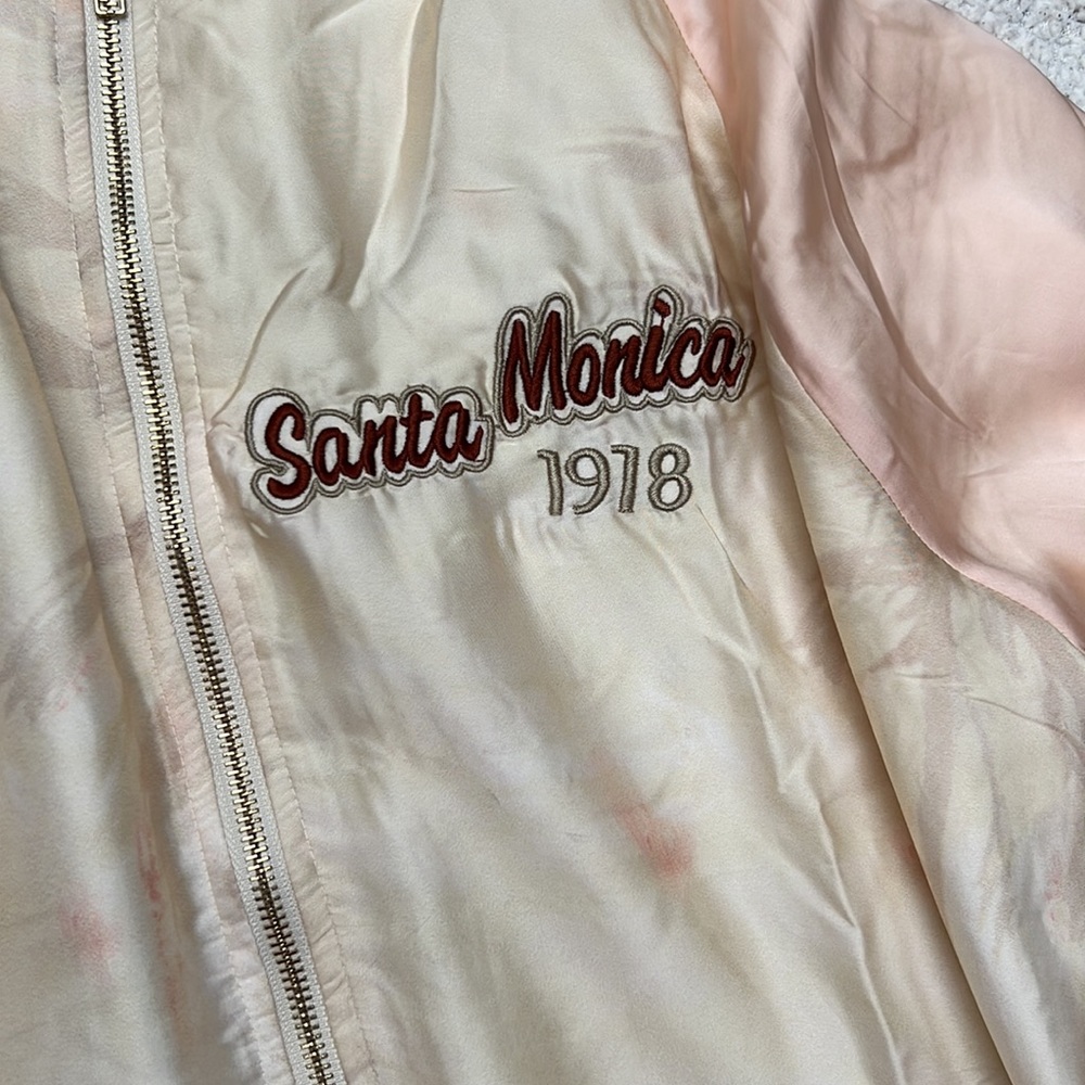 1970s Style Satin Lightweight Santa Monica, California jacket, SZ S-M - Picture 7 of 7